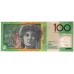 AUSTRALIA 1996 . ONE HUNDRED 100 DOLLAR BANKNOTE . EVANS/FRASER . TEST NOTE . FIRST PREFIX AN96
